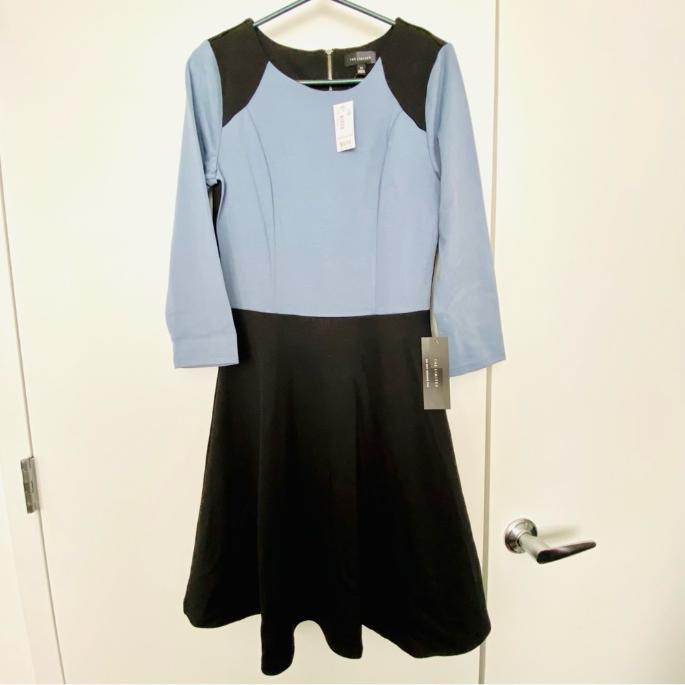 The Limited Color block A-Line Fit and Flare Dress XS NWT Msrp $70